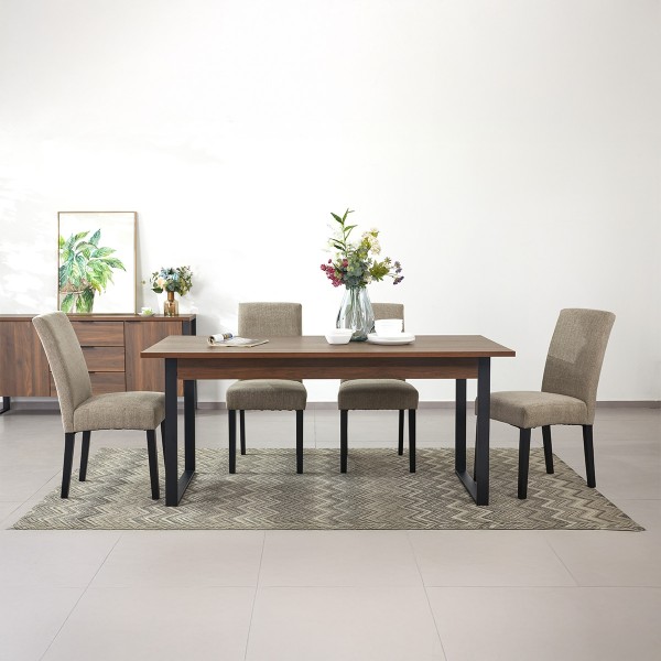Anna 8+1 Dining Set Taupe