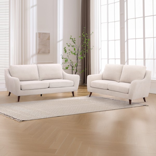 London 3+2+1 Seater Sofa Set Beige