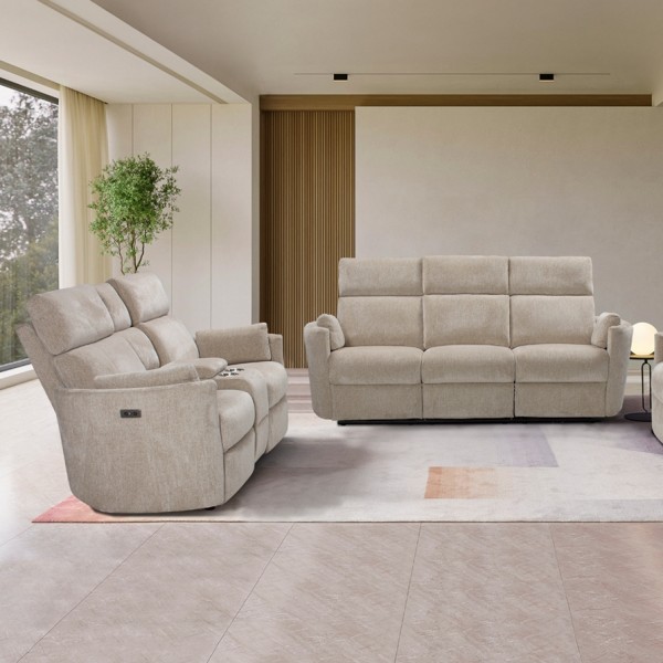 Alexia 3+2+1 Seater Electric Recliner Set Brown