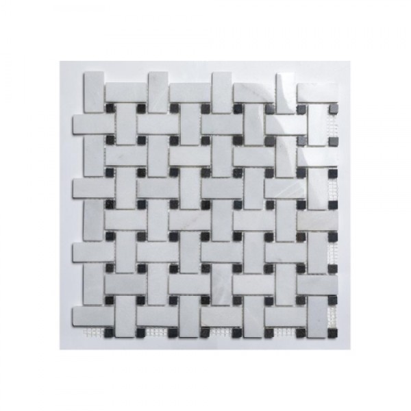 Stone Mosaic Polish White 30.5X30.5 cm