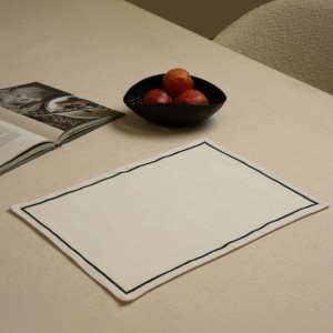 مفرش أطباق مائدة رول أسود 33×48 سم