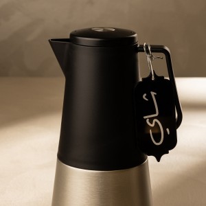 علامة مشروب الشاي أكريليك سوداء 4.4×0.1×10 سم