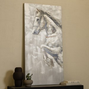 لوحة زيتية كابال بيضاء 70×140 سم
