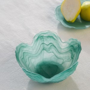 وعاء حساء سموكي أخضر 16×16×7 سم
