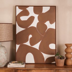 لوحة بإطار ليا بني 70×100 سم