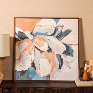 لوحة فنية بإطار أينا متعددة الألوان 80×80 سم