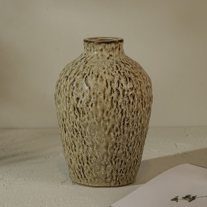 مزهرية بترا بنية 17×17×25 سم