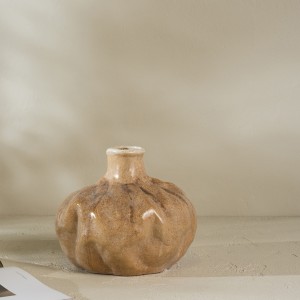 مزهرية داماريس بنية 24.5×24.3×20.3 سم