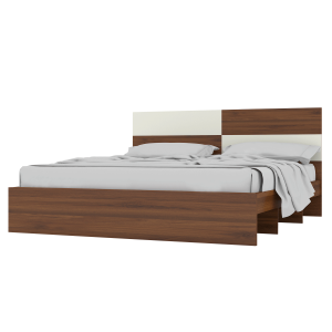سرير كيلي 180 × 200 جوزي داكن / أبيض