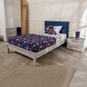 سرير أطفال ديناميك 120×200 أزرق / أبيض