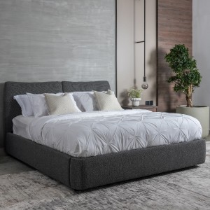 سرير ديبي 160×200 رمادي  