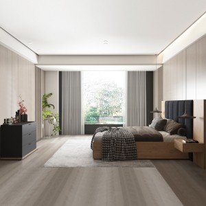 طقم غرفة نوم أوساكا 180 × 200 بدون خزانة ملابس لون خشب البلوط