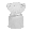 وعاء مخروطي شالك أبيض 10x10x11.5 سم