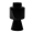 حامل شموع زجاجي أودا أسود 11.5×11.5×21.5 سم