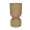 مزهرية مخروطية مضلعة بيج 13.5×13.5×28 سم