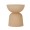 حامل شموع مخروطي مضلع بيج 8.5×8.5×13.1 سم