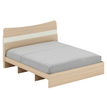  سرير فرانكو 180 × 200 سم بلون البلوط الفاتح / أبيض