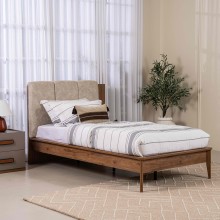 سرير أطفال تيران 100×200 جوز/بيج