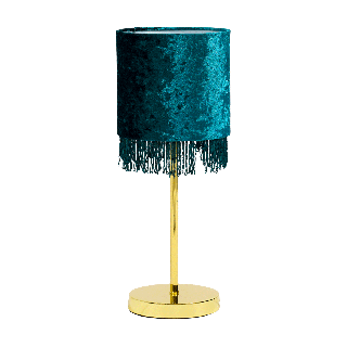 مصباح طاولة أزرق 18 × 46 سم