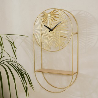 ساعة نخيل ذهبية 33 × 65.5 سم