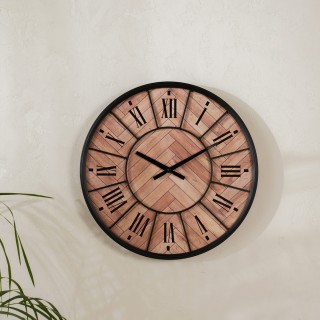 ساعة خشبية  45 × 45 سم
