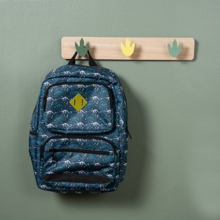 حقيبة مدرسية دينو للأطفال خضراء 17×14×39 سم
