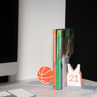 مسند كتب كرة السلة للأطفال برتقالي 30×8×15 سم