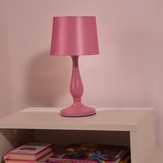 مصباح طاولة برينسيس للأطفال وردي D15×H31 سم