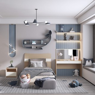 طقم غرفة نوم اطفال فرانكو 120 × 200 بدون خزانة ملابس