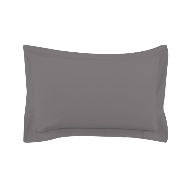 غطاء مخدة قطن فضي 50×75 سم