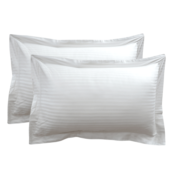 غطاء مخدة ذا وايت كوليكشن 50×75 سم - أبيض