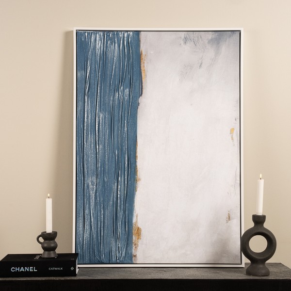 لوحة فنية صول زرقاء 70×100 سم