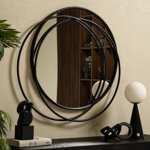 مرآة كاثي سوداء 78×82 سم