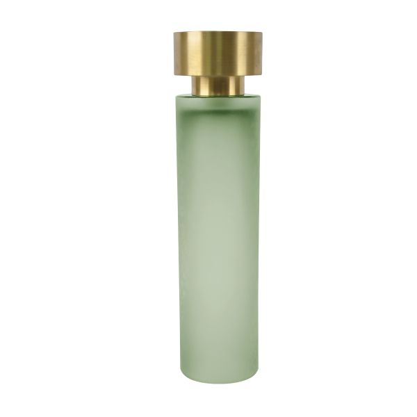 حامل شموع زجاجي تاور أخضر 12×31 سم