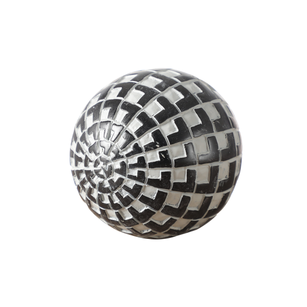 كرة جويا للزينة رمادية 10×10 سم