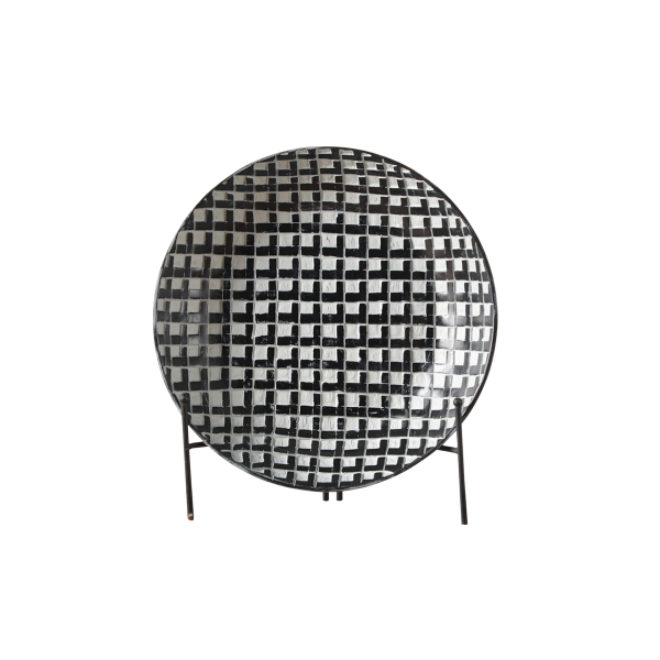طبق ديكور جويا رمادي 29.5×5.5 سم