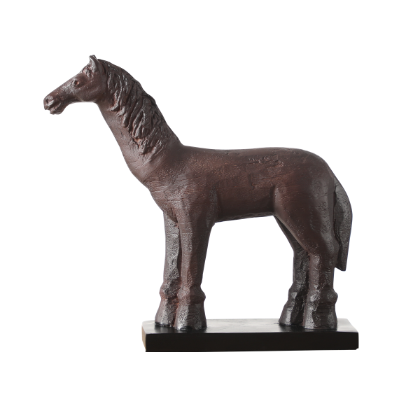 ديكور حصان بني 28×7.5×26 سم