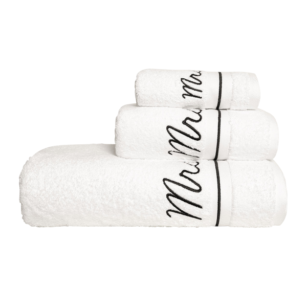 منشفة حمّام السيدة بيضاء 90×150 سم