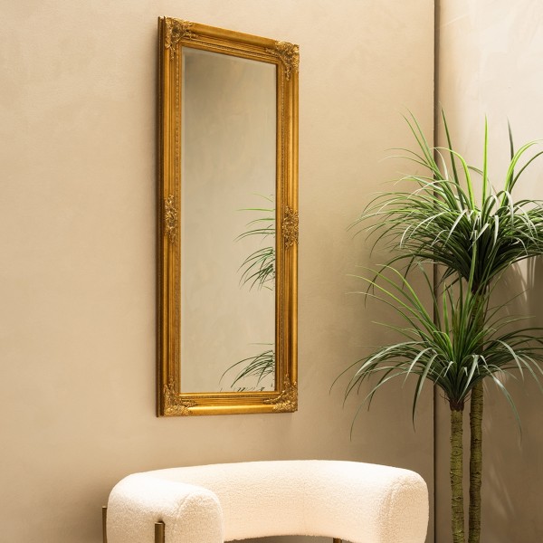 مرآة أبويلا بيج فاتح/ذهبية 134.7×54.7×4.5 سم