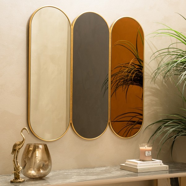 مرآة تريبيل متعددة الألوان 90×90×1.7 سم