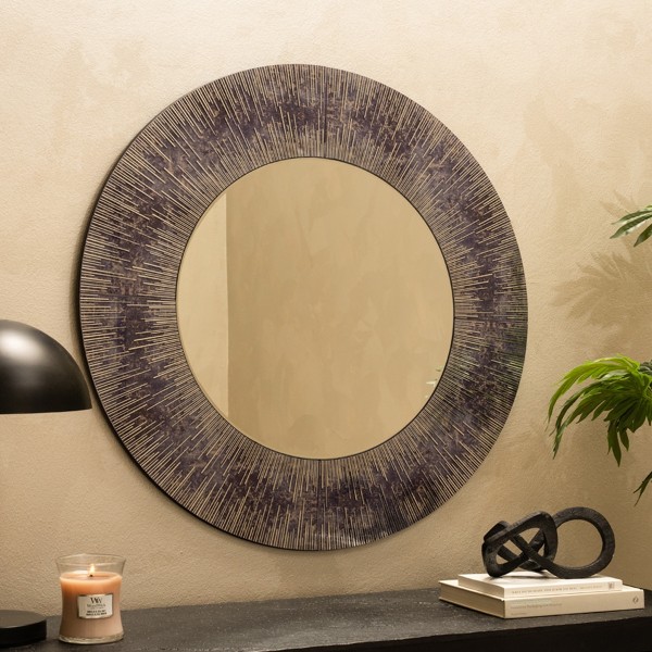مرآة دائرية إيريس فضية 80×80×1.3 سم