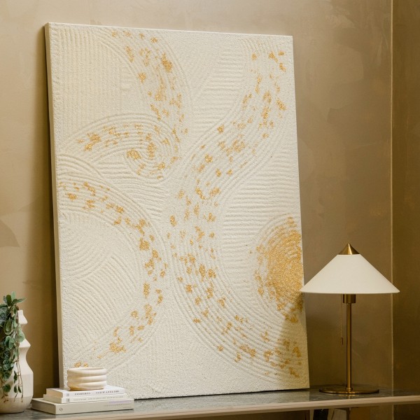 لوحة زيتية كويركي بيضاء 120×90 سم