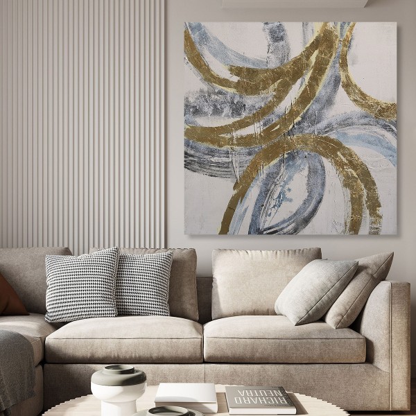 لوحة زيتية مارك ذهبية 100×100 سم