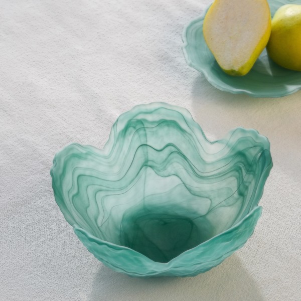 وعاء حساء سموكي أخضر 16×16×7 سم