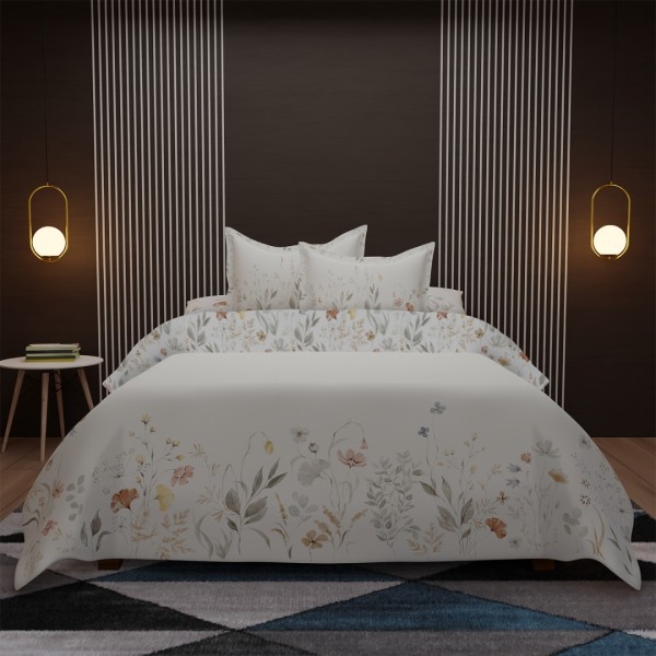 طقم ديباج لاش من 5 قطع أبيض 160×220 سم