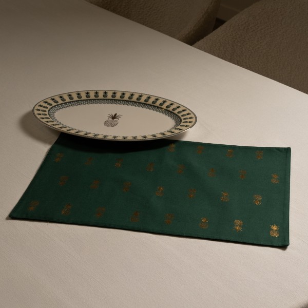 مفرش أطباق مائدة صيفي أخضر 33×48 سم