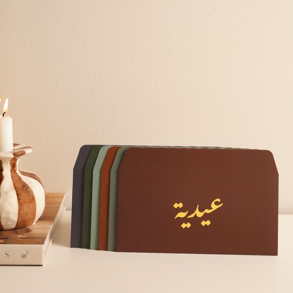 ظرف نقود مابل متعدد الألوان 6 قطع مختلفة 10.5×21.5 سم