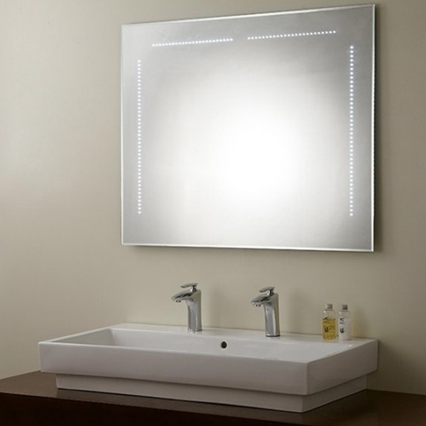 مرآة حائط من درافن مع إضاءة
