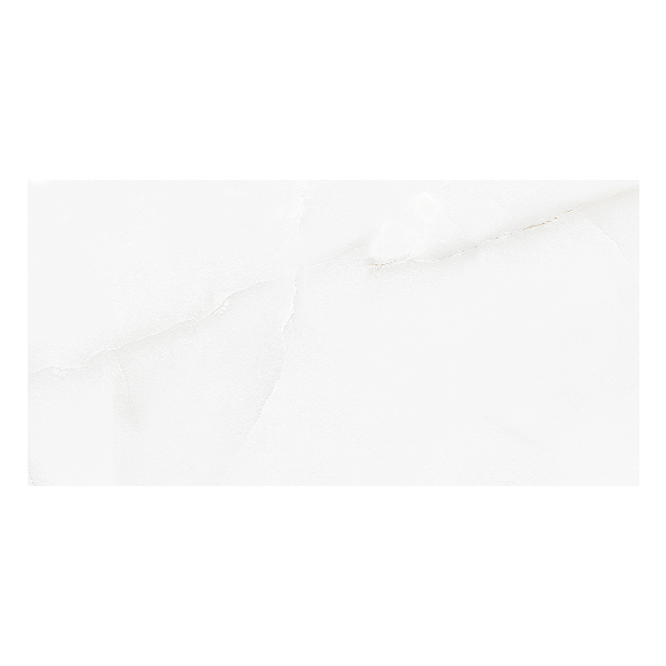 بلاط بورسلين أونيكس أبيض لامع - 60 × 120 سم