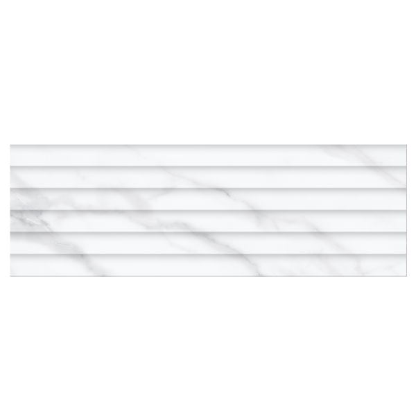 سيراميك حوائط ديكور إيبيزا أبيض لامع 30×90 سم